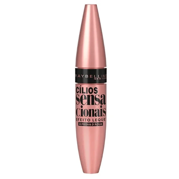 Máscara para Cílios Maybelline Sensacionais Efeito Leque À Prova D’água Preto 9ml